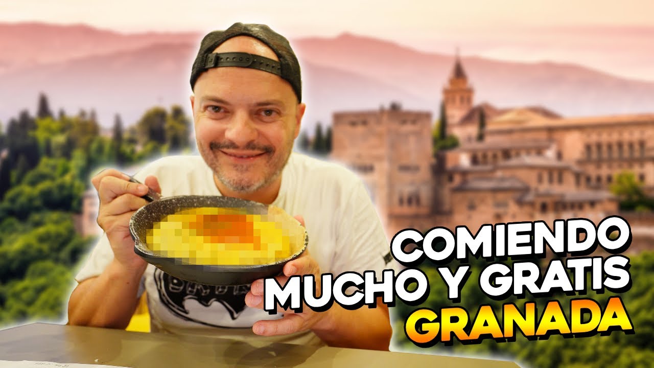 COMIENDO sin parar y GRATIS EN GRANADA  *El &uacute;ltimo plato no todo el mundo se atreve a probarlo* 🤮