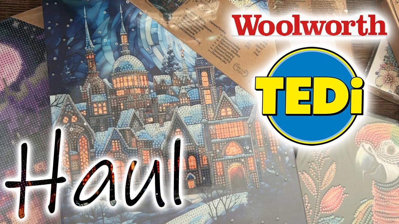 TEDi & Woolworth Diamond Painting Haul | Sehr schöne Teilbilder auf Keilrahmen mit WIP & Finish
