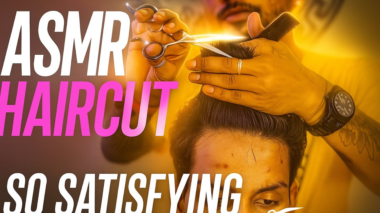 ASMR Real Haircut in India 🇮🇳 | Scissor, Comb & Razor Sounds FOR SLEEP 😴 