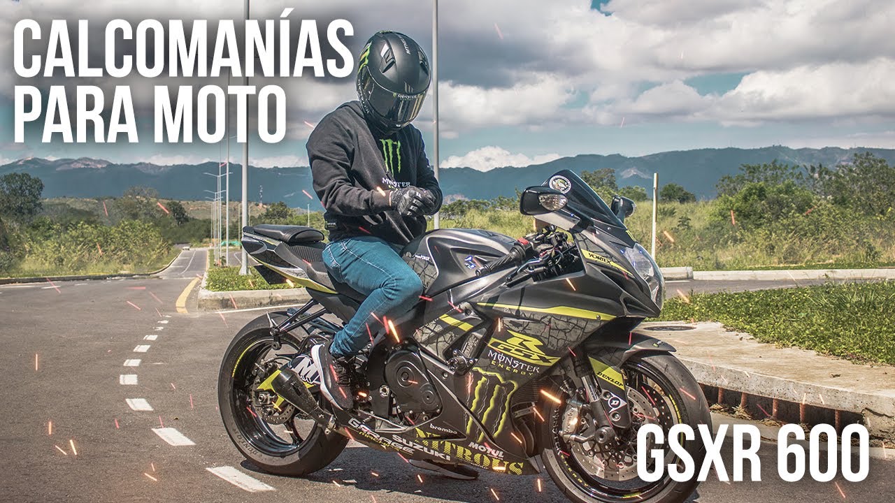 PINTURA y CALCOMANIAS personalizadas GSXR 600 // GARAGE MACHINE / WRAP FOR MOTO