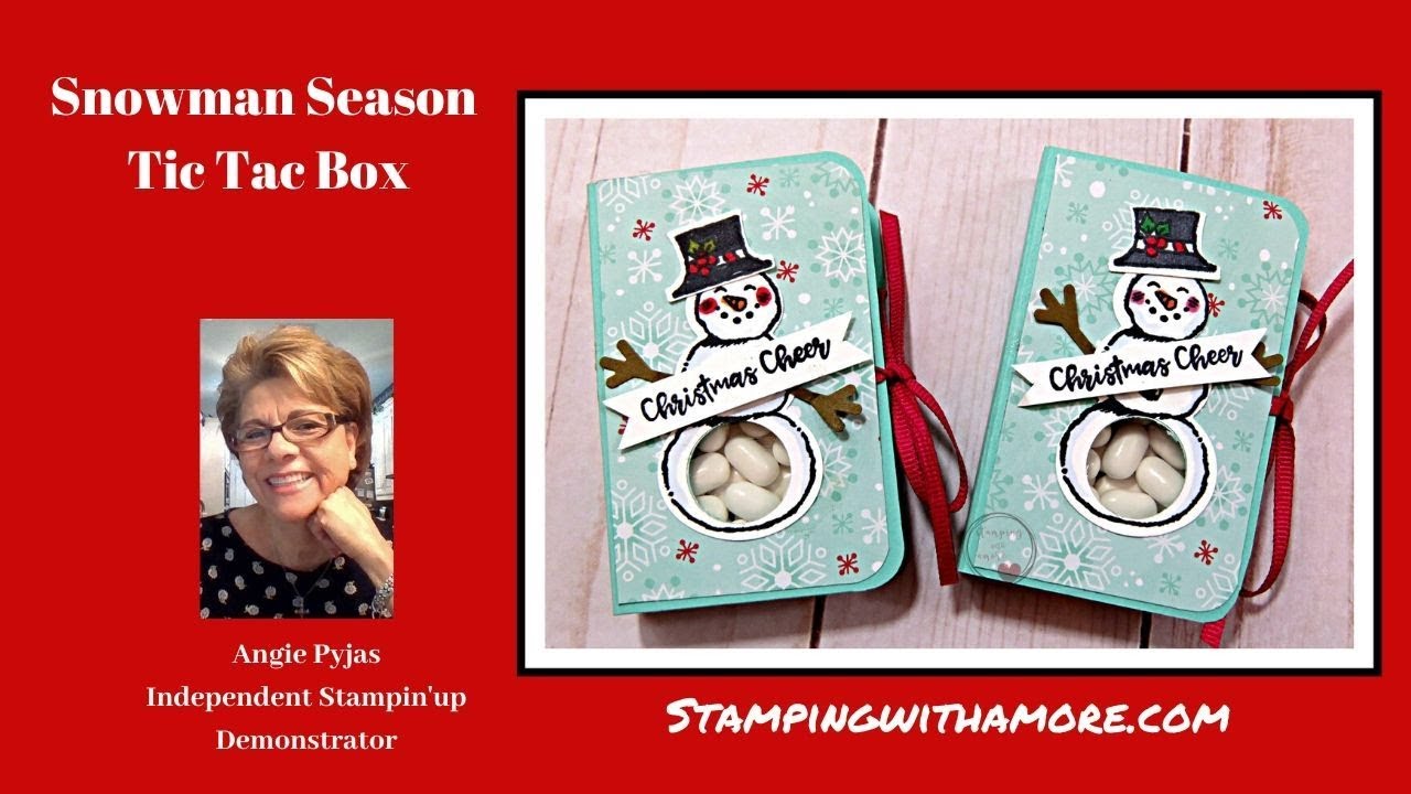 Snowman Season Tic Tac  Box ⛄⛄⛄