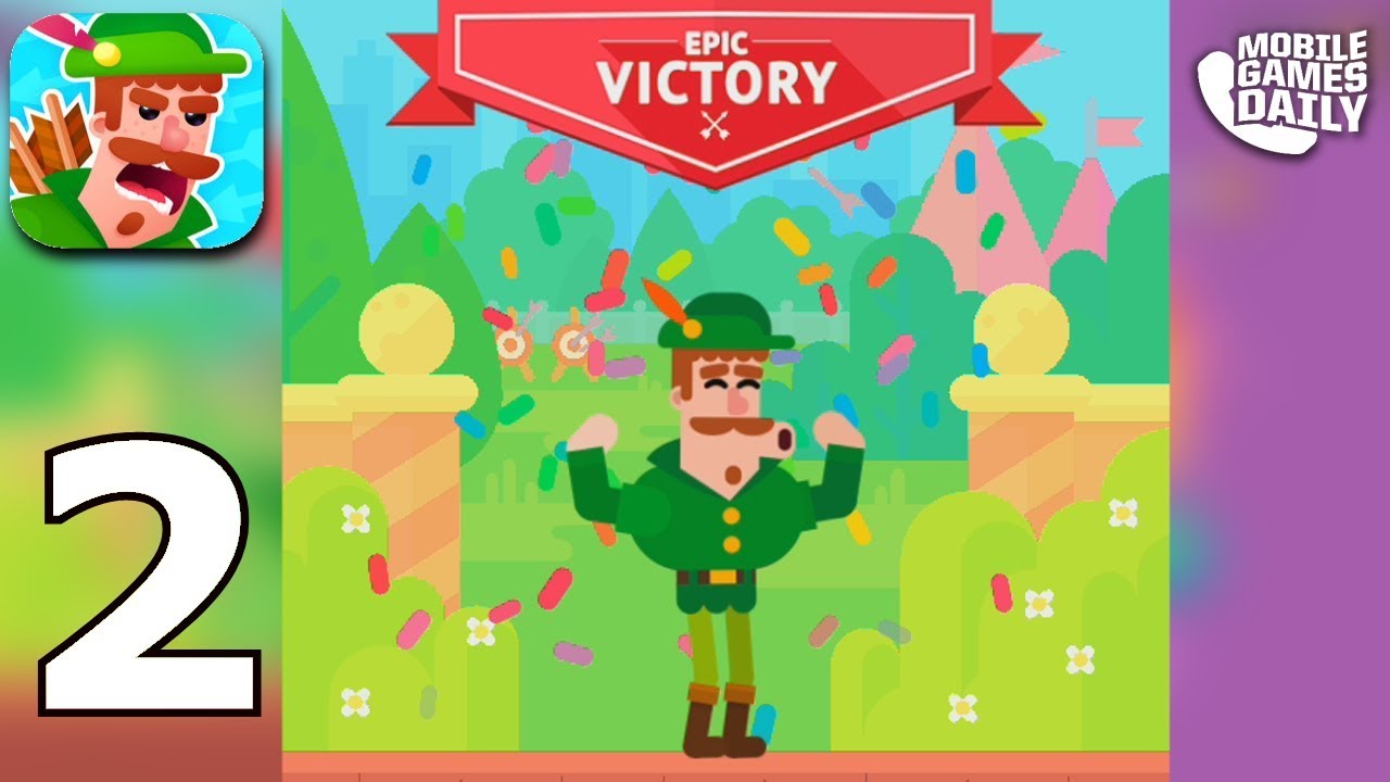 BOWMASTERS Gameplay Part 2 - Robin & Ron Etienne (iOS Android)