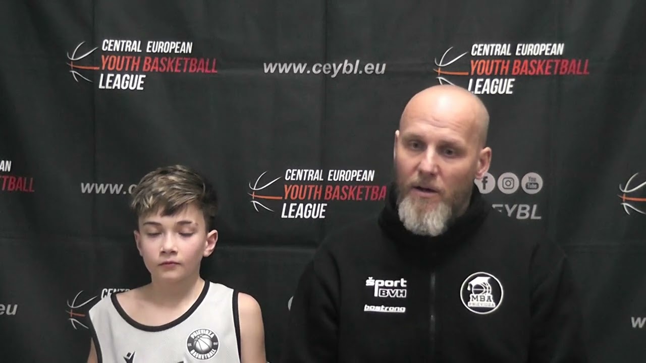 CEYBL U13, 9. 1. 2026, PRESS conference, MBA Prievidza - UKS MOS Opole
