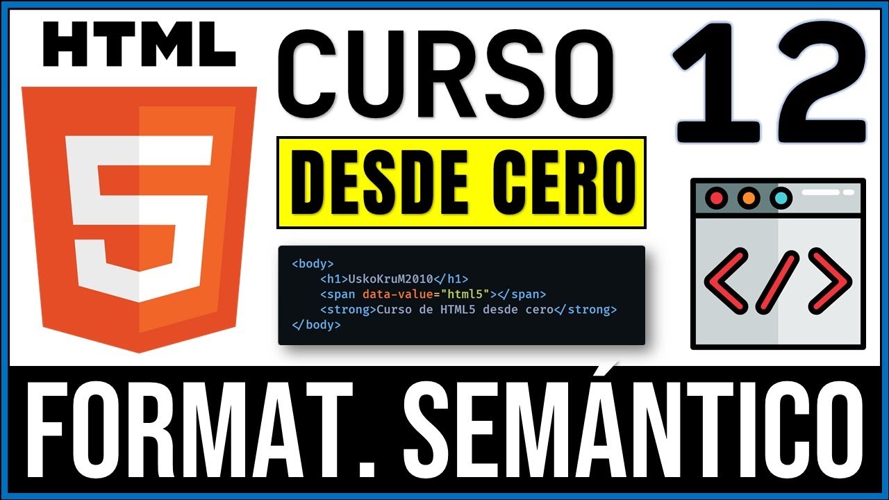 Formateo Semántico de Texto en HTML | Curso HTML5 # 12