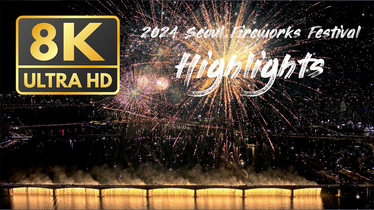 [플라이드림]2024 서울세계불꽃축제 드론샷 하이라이트 (8K)