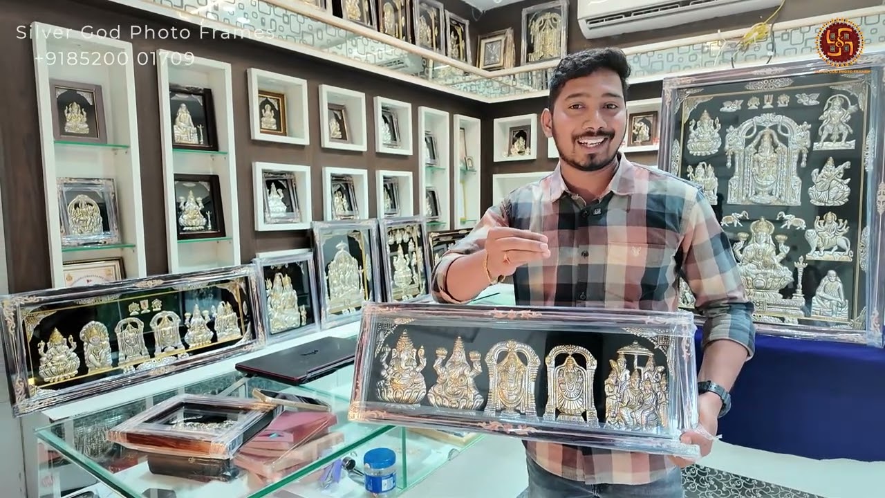 Unveiling Our Stunning Silver God Frames | 5-in-1 & Grand 38x28 Design | Shai Chandana Silver Frames