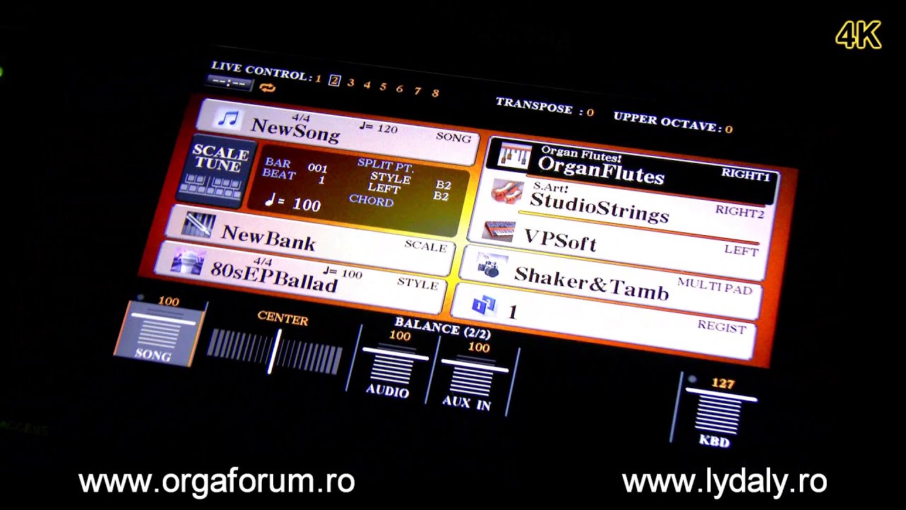 YAMAHA PSR A3000 cum arata? K4