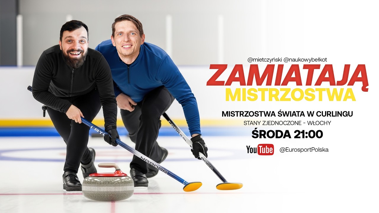POZAMIATANE! Dawid Myśliwiec i mietczyński komentują curling! 🥌 | MŚ kobiet w curlingu