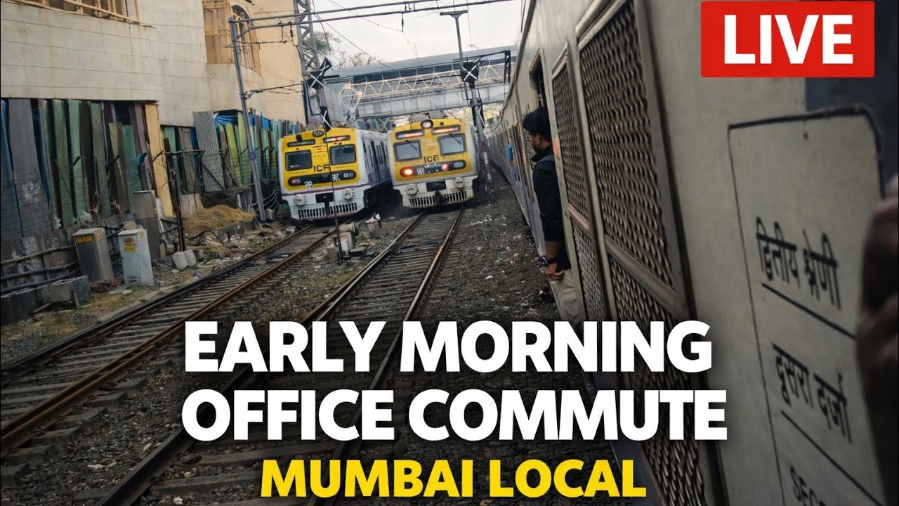 LIVE: Early Morning Office Commute in Mumbai Local 🚆 | Real Life of Mumbaikars