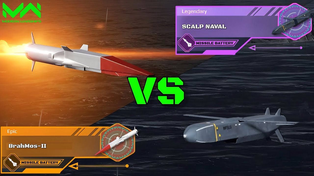 Buffed! | Brahmos-II VS SCALP Naval | Missiles Comparison | Modern Warships