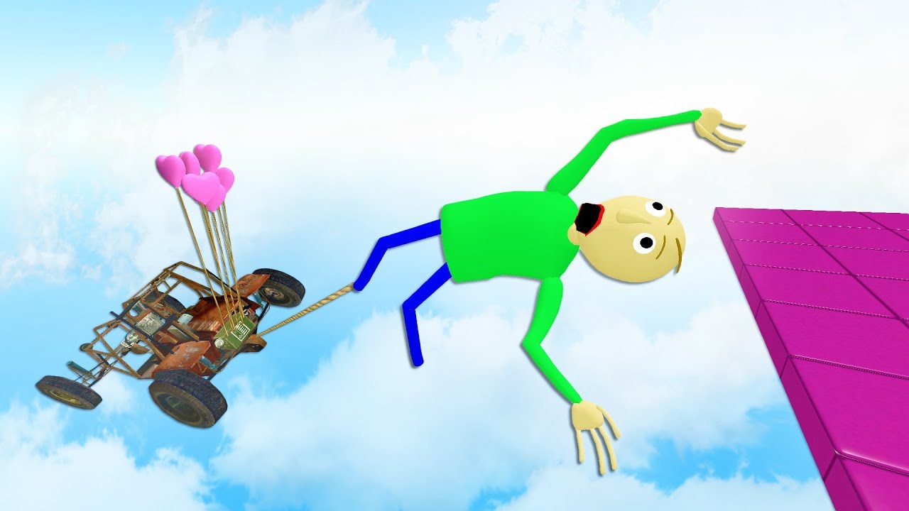 Baldi's Basics: Рэгдолл Прыжки и Падения [GMOD] - Серия 5