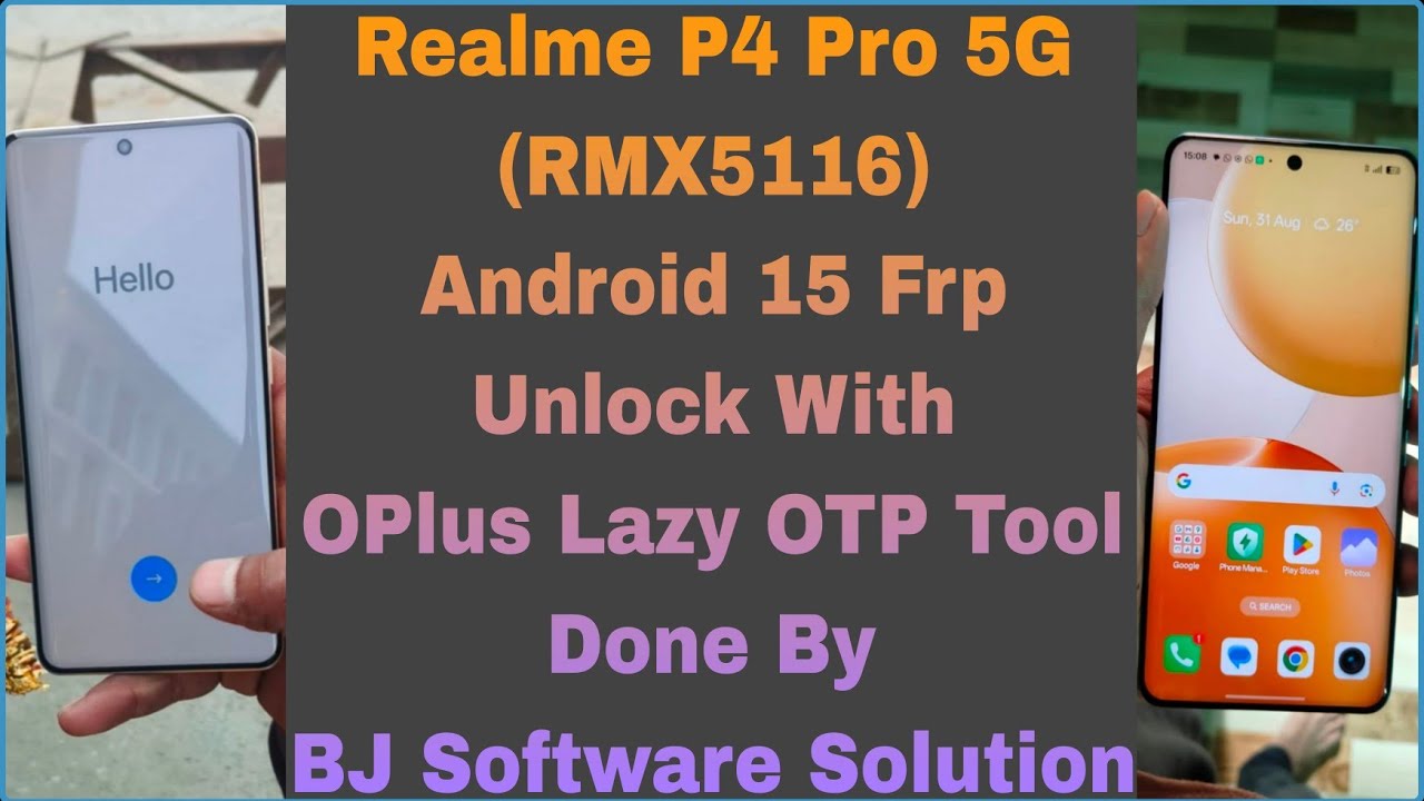 Realme P4 Pro 5G (RMX5116) Android 15 Frp Unlock With OPlus Lazy OTP Tool Done By BJ Software 