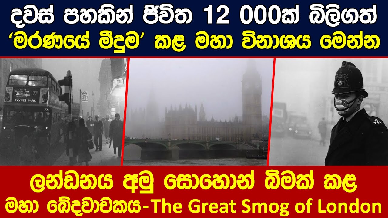 ලන්ඩනය අමු සොහොන් බිමක් කළ මහා ඛේදවාචකය - The Great Smog of London