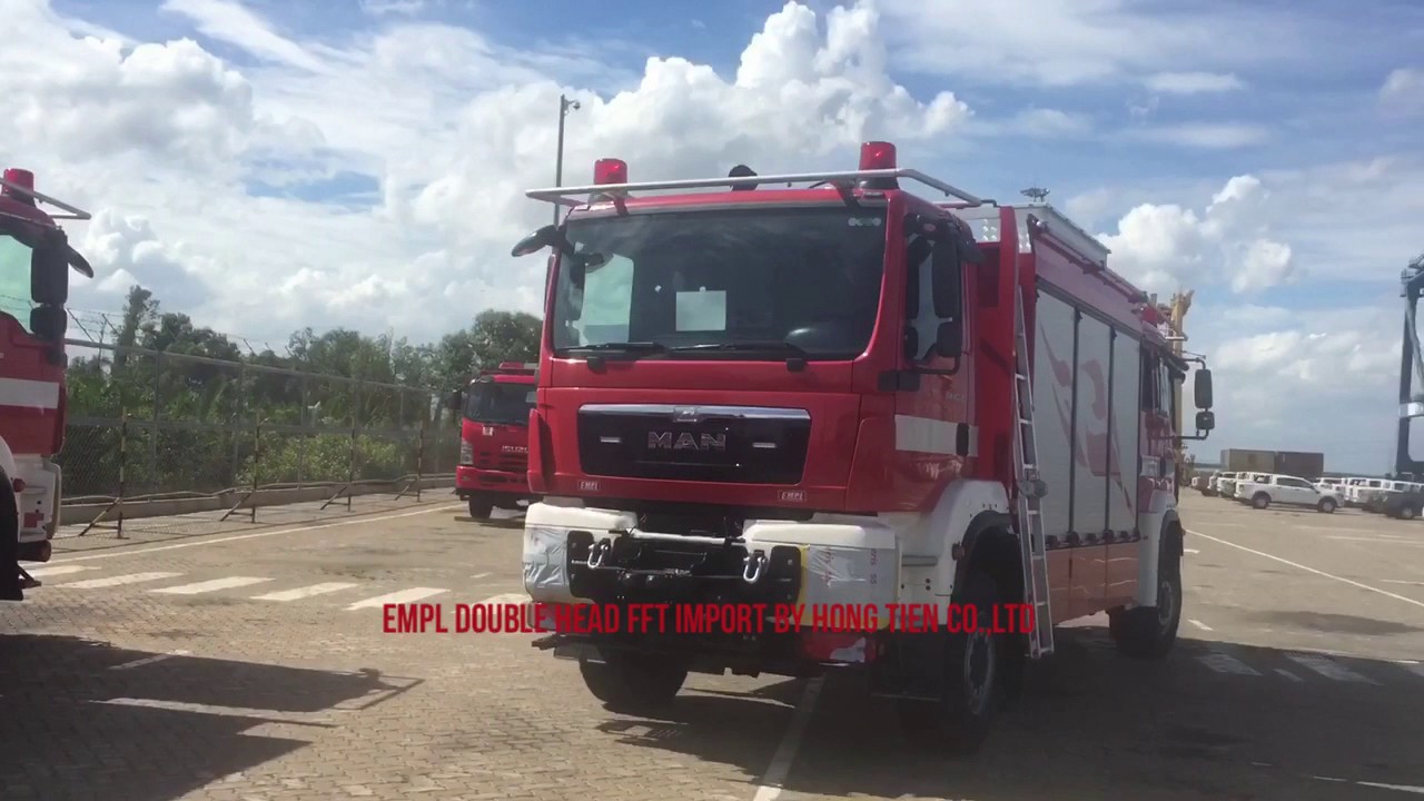 EMPL Double head Fire Fighting trucks imported by Hong Tien Co.,Ltd - Vietnam