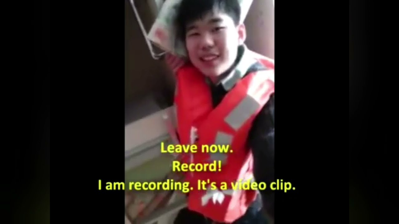 A Real story Inside the Sewol Ferry / This video Taken by the victims / 2014.04.16