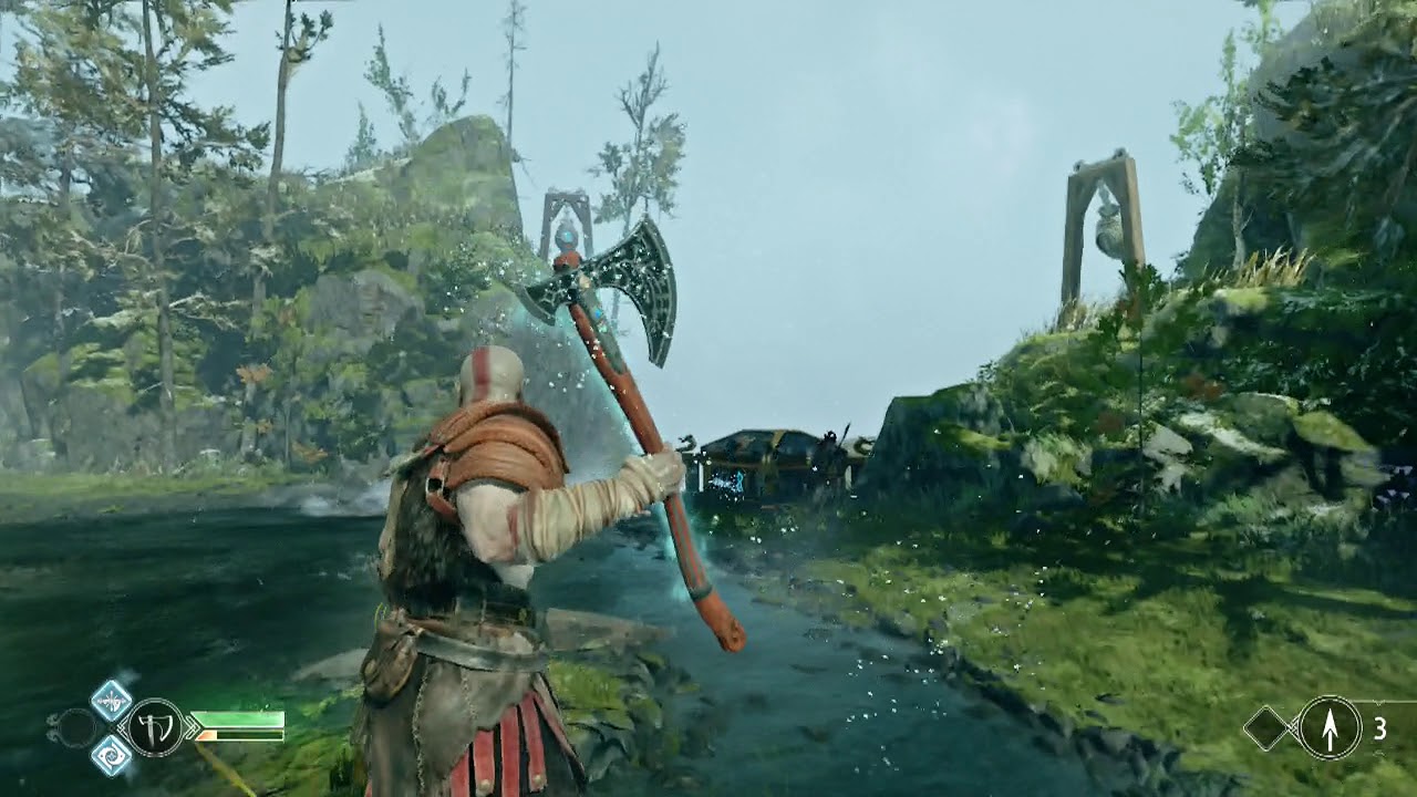 God of War Hit 3 Runes Before Time Open Chest