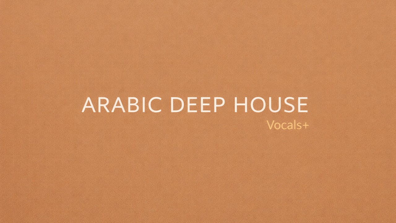 Hypnotic Arabic House Journey | Female vocals, music for study and work.