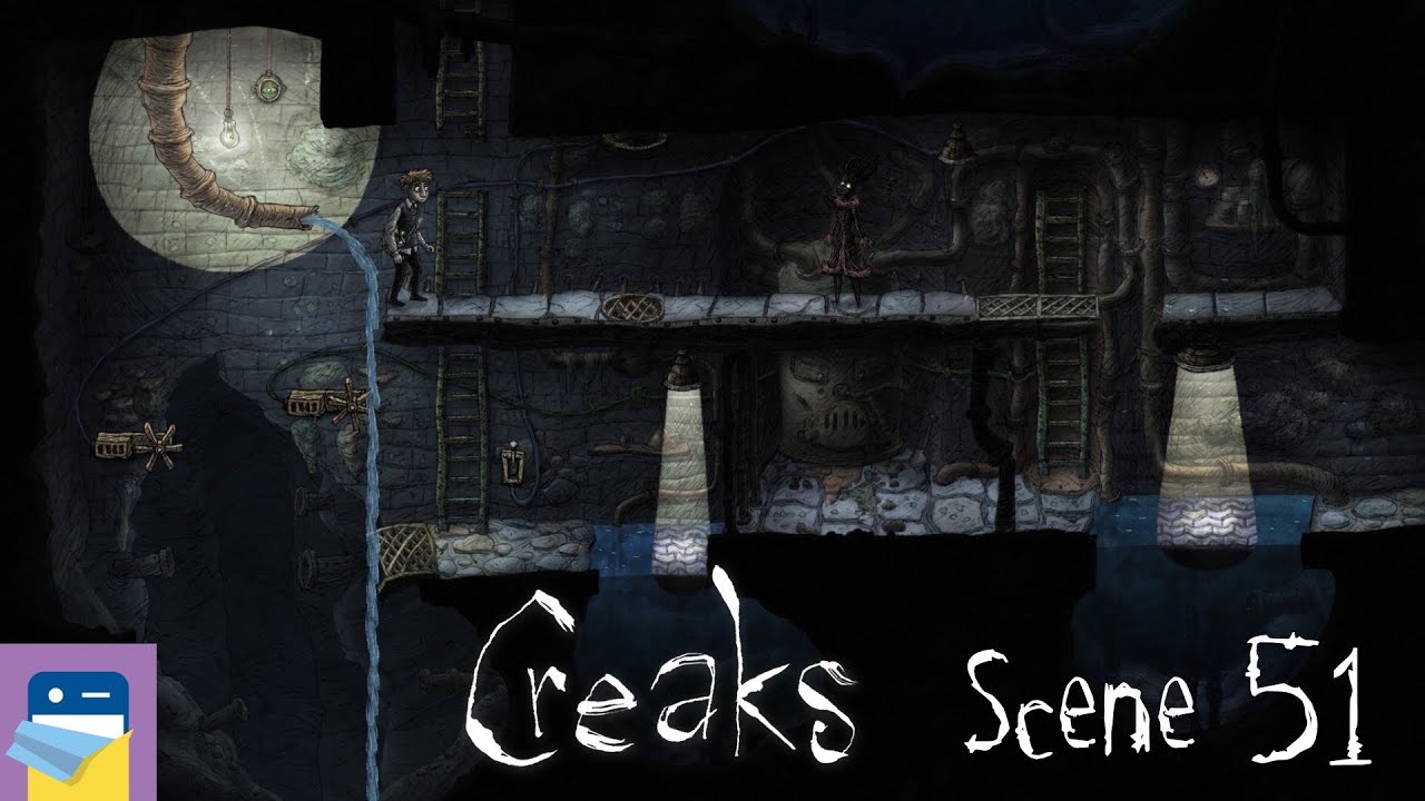 Creaks: Scene 51 Walkthrough + Secret Room + Painting & iOS Gameplay (by Amanita Design)