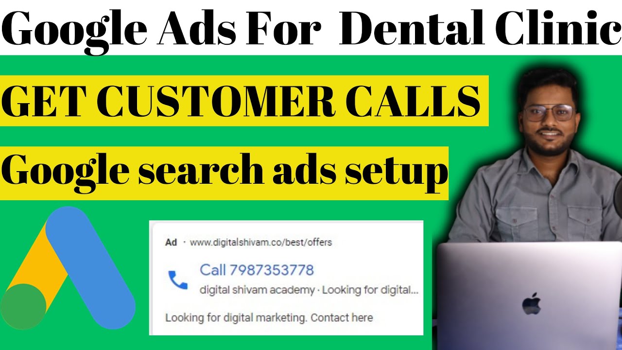 Live google ads setup for dental clinics | PPC for Dentists | Google call ads setup  for dentist