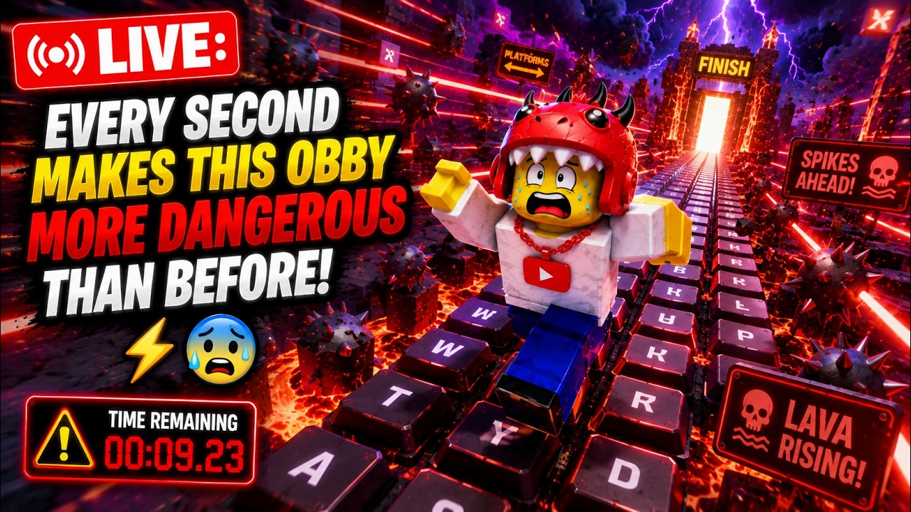 🔴 NA ŻYWO | Wyzwanie Keyboard Obby w Roblox 78