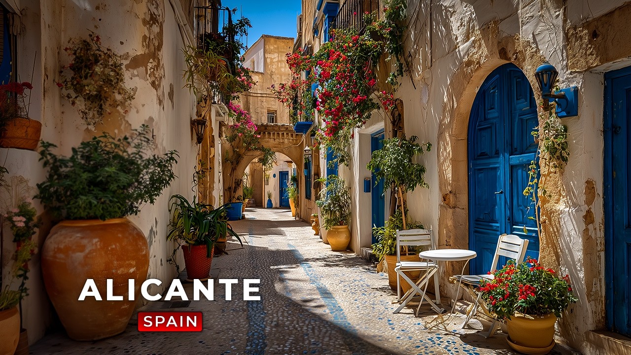 Sunny Alicante — Exploring the Most Beautiful Streets of Spain 🇪🇸 | 4K Walking Tour