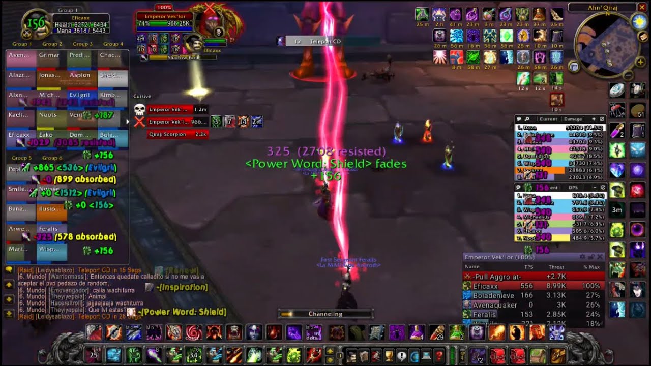 Tankeando solo como brujo en AQ40, Turtle wow