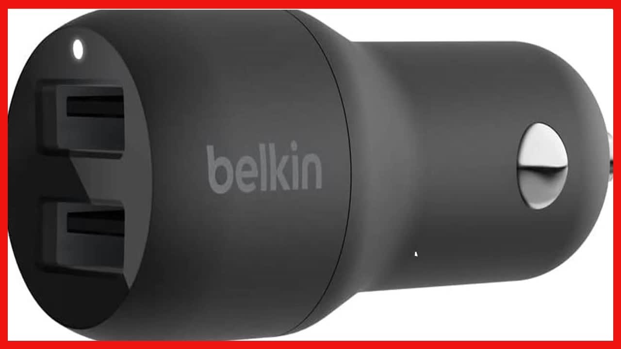 Charge Two Devices Fast and Safely with Belkin’s Dual USB-A Car Charger