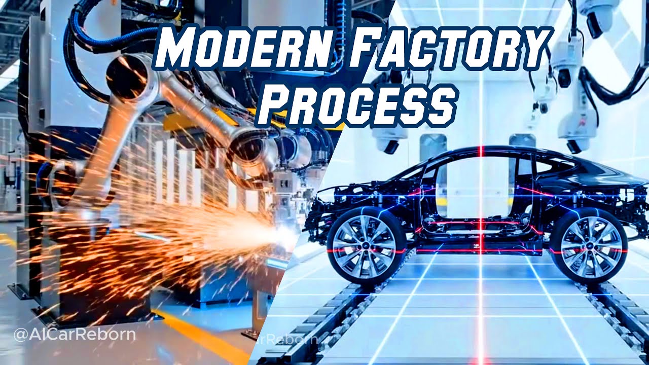 Most Satisfying Industrial Production Line | Modern Factory Process: Luxury EV Assembly (8K)