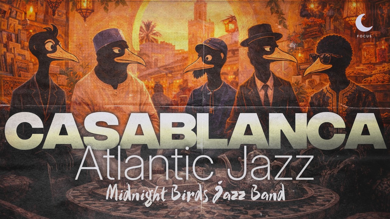 Casablanca Jazz Journey | Atlantic Gnawa Modal Fusion for Focus