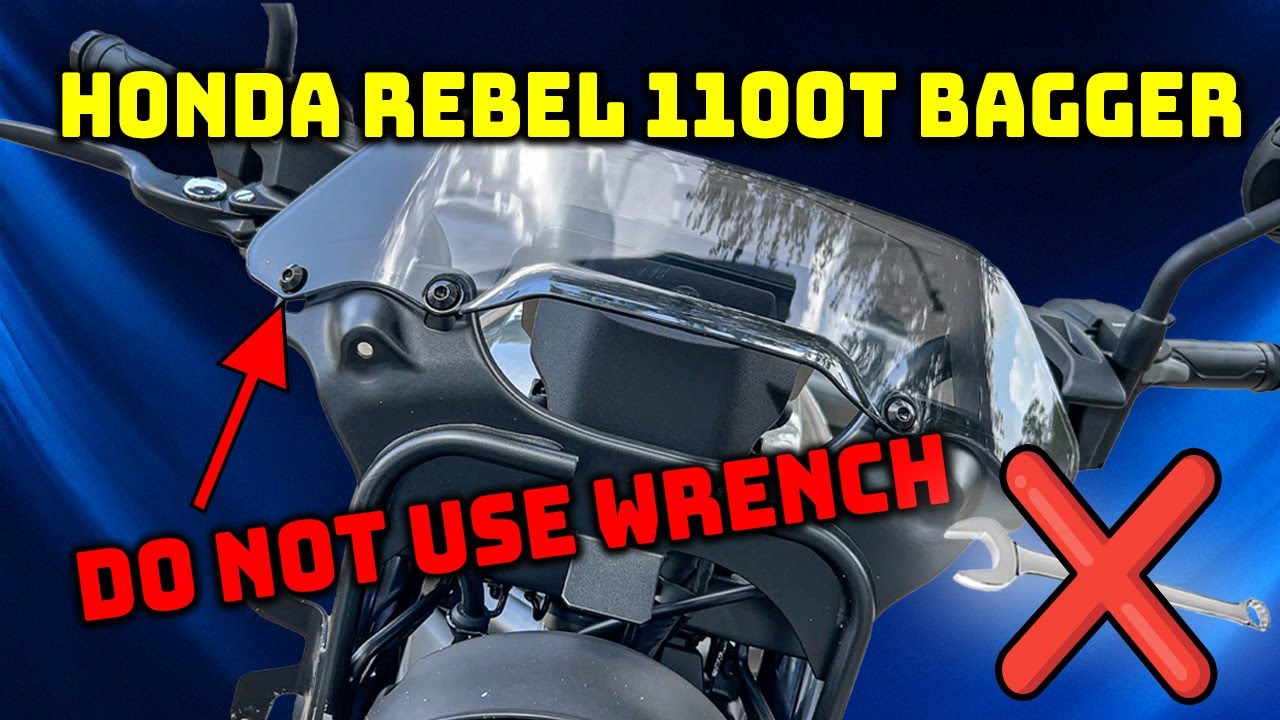 Установка турингового лобового стекла на Honda Rebel 1100T? Смотрите, прежде чем брать гаечный кл...