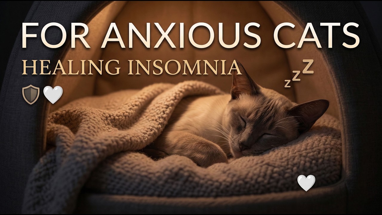 Calming Music for Cats with Anxiety 🌿 Soothing Sounds for Deep Sleep & Healing Insomnia 💤