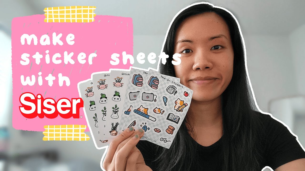 How I make sticker sheets with Siser Juliet! 🎨