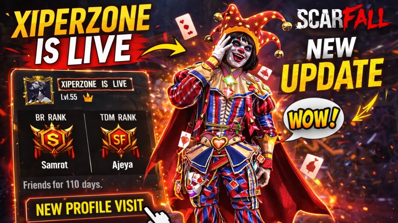 🔴SCARFALL NEW UPDATE || XIPERZONE IS LIVE || 🤗 [ #scarfall #giveway #live #viral ]