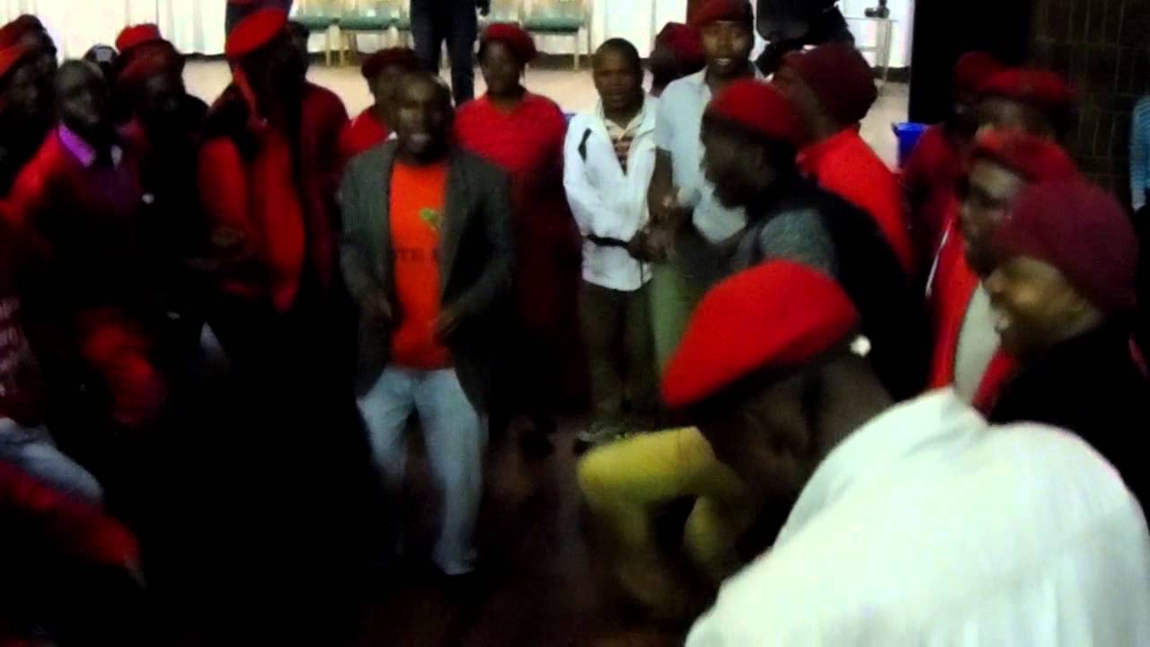 EFF Night vigil fighters on song SHIWELELE