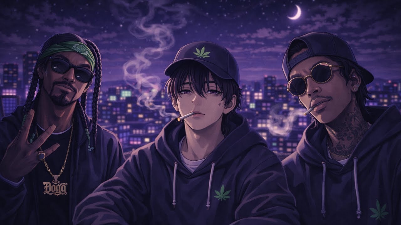 “Midnight Rooftop” Playlist — 420 Vibe Music | Chill Rap & Trap Lo-Fi for Late Nights 🌙