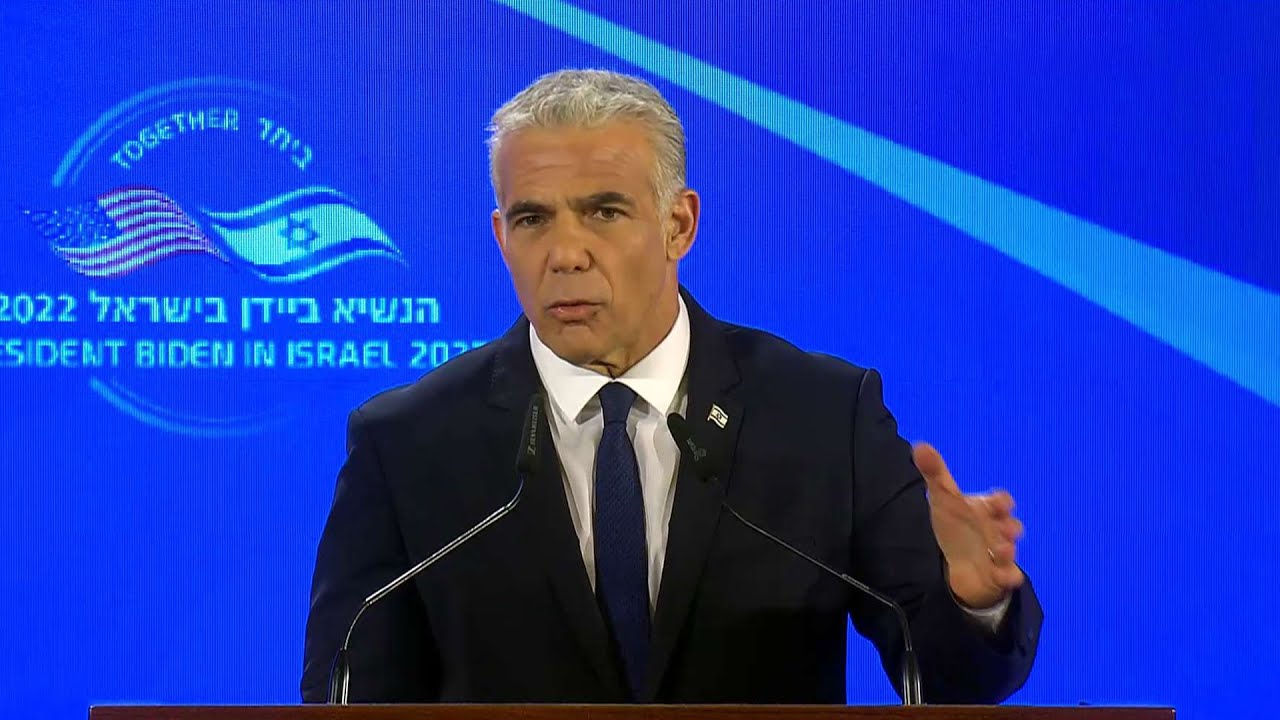 לפיד לצד ביידן: אם איראן תמשיך לרמות - יהיה לזה מחיר כואב