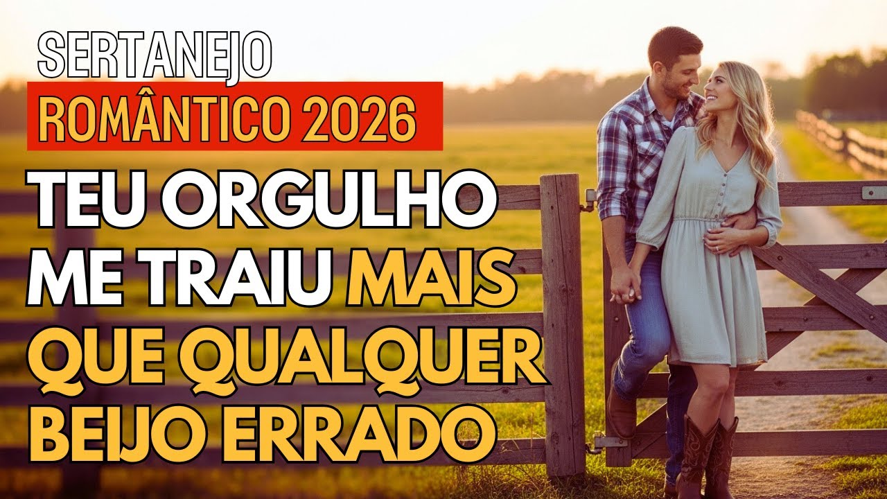 MÚSICAS SERTANEJO UNIVERSITÁRIO 2026 | Teu Orgulho Me Traiu Mais Que Qualquer Beijo Errado
