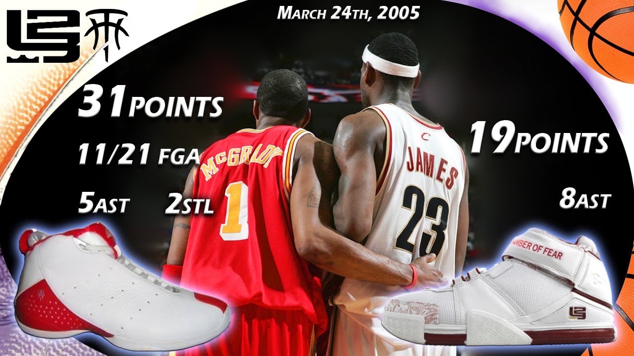 Tracy McGrady VS LeBron James Face-off March 24th 2005