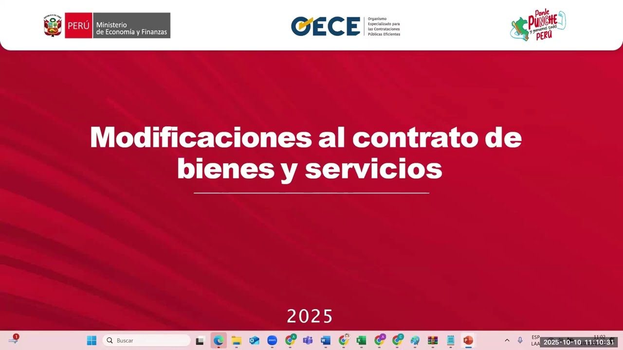 Modificaciones al contrato