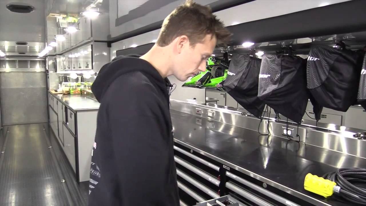 Inside the Monster Energy Pro Circuit Kawasaki Race Truck
