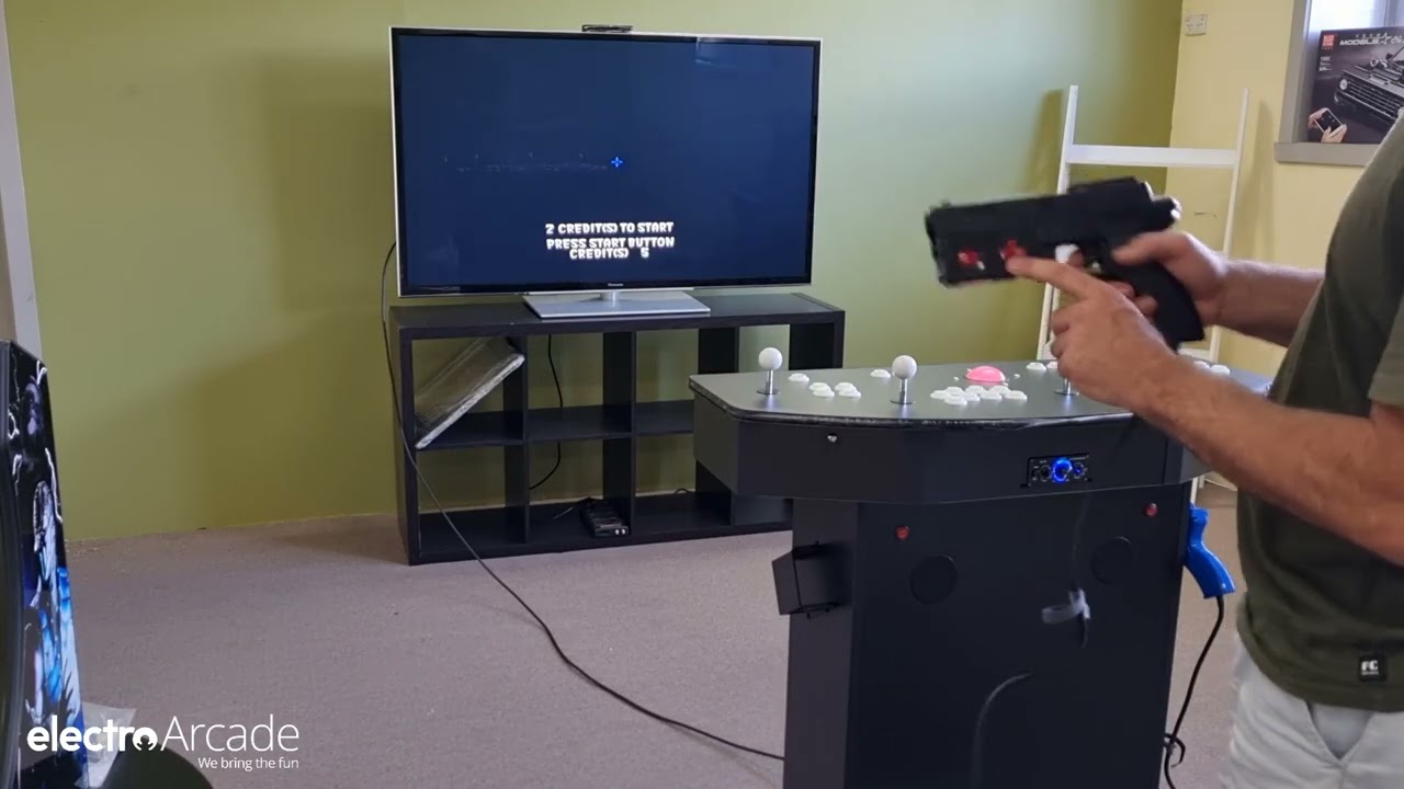 Arcade+ Light Gun Upright Pedestal 4 Player Gameplay