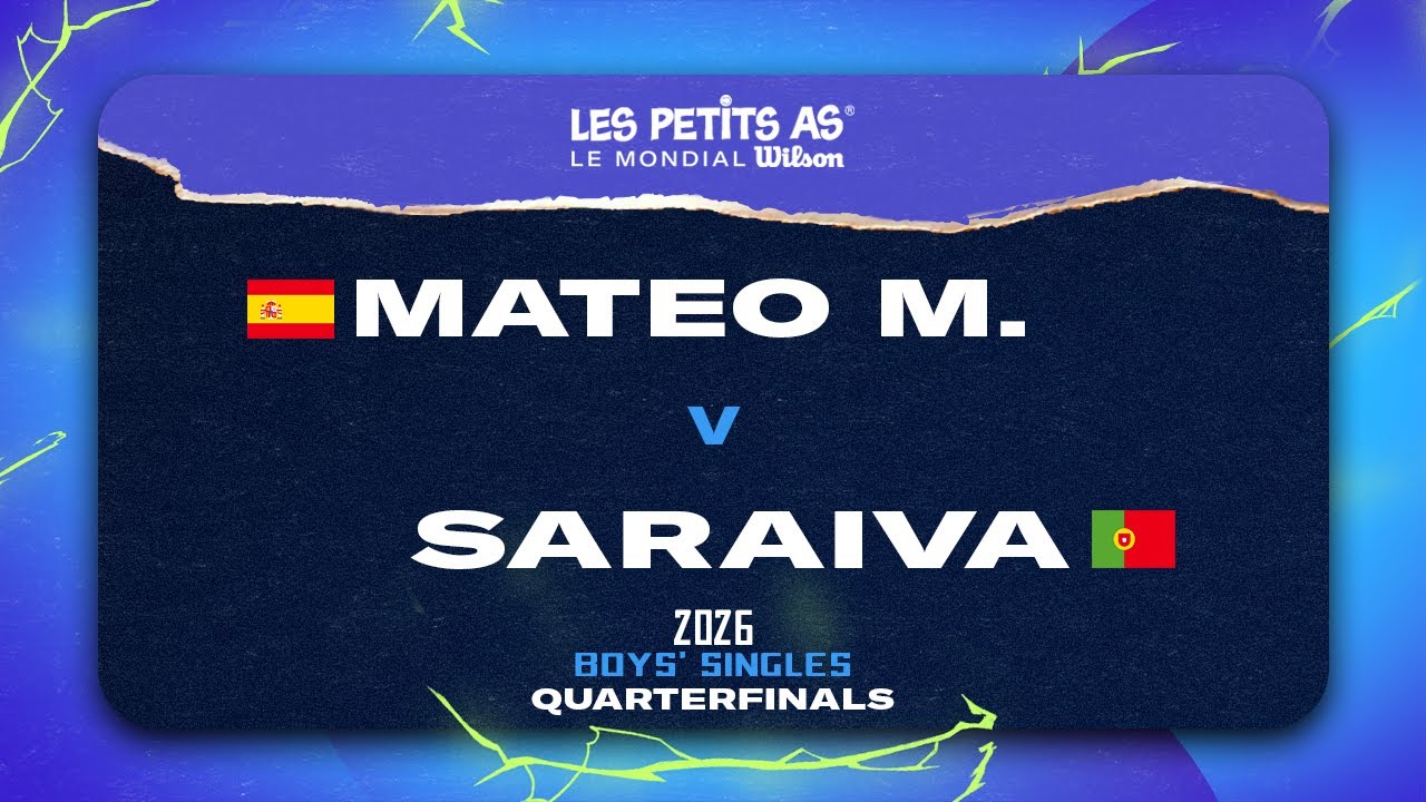 Les Petits As 2026 | Boys Singles Quarterfinals | Jorge MATEO MORENO vs. Luis Bernardo SARAIVA