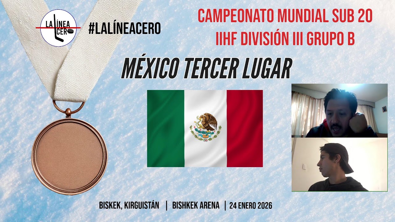 WATCH PARTY | México vs Kirguistán - Camp. Mundial IIHF Sub-20 DIV III Grupo b