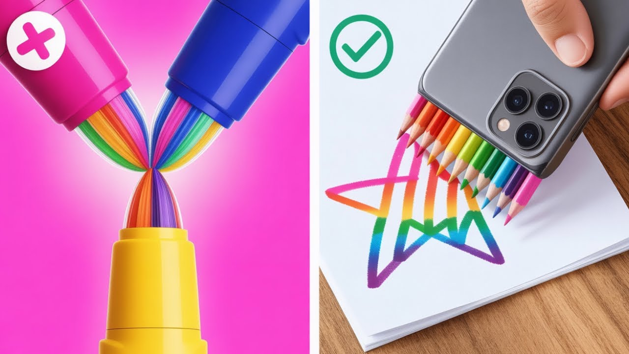 PROVOCAREA ARTEI GIGA BOGAȚI vs EXTRA SĂRACI 🎨 Idei DIY de Artă Ușoare și Distractive
