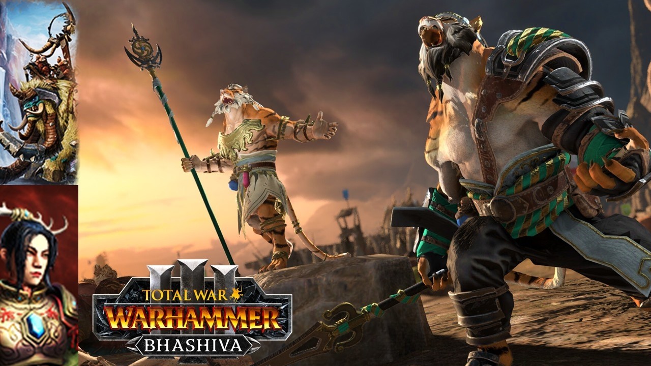 Громоклювый сражается с Таояном &mdash; Выпуская монстров на волю &mdash; DLC Tiger для Total War Warhammer 3