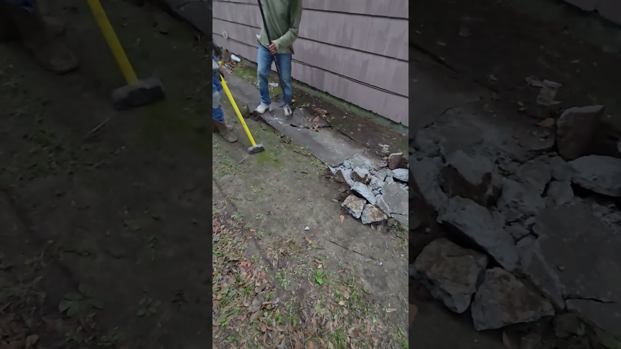 #construction #easy #easymoney #concrete #concreteremoval #sledgehammer@legendcontent