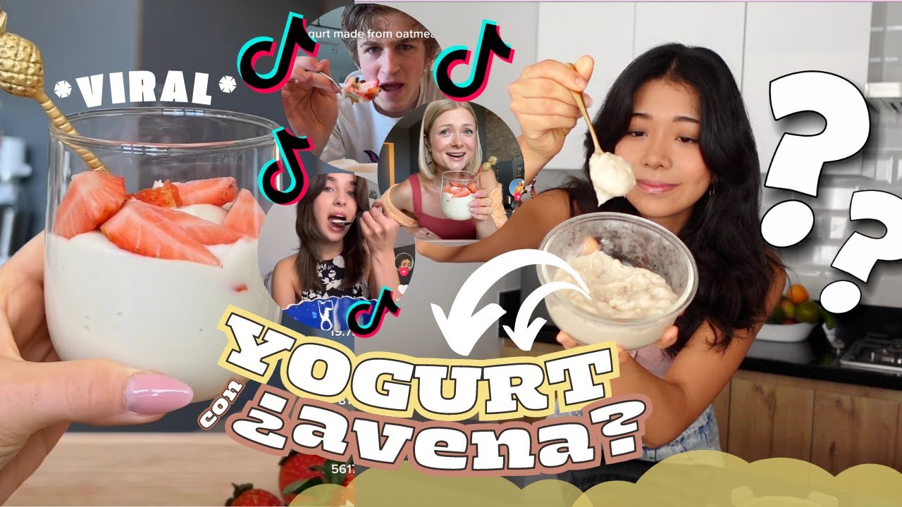 YOGURT CASERO con 1 ingrediente ¿AVENA? | PROBANDO RECETA VIRAL !!!