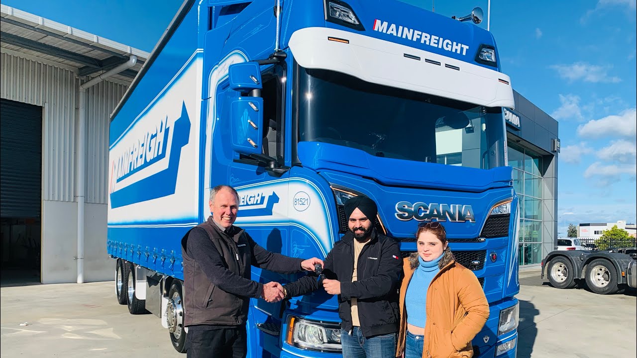 🔥🔥First new truck bought in New zealand  🤝💟| scania | New zealand trucking | Desert road ice