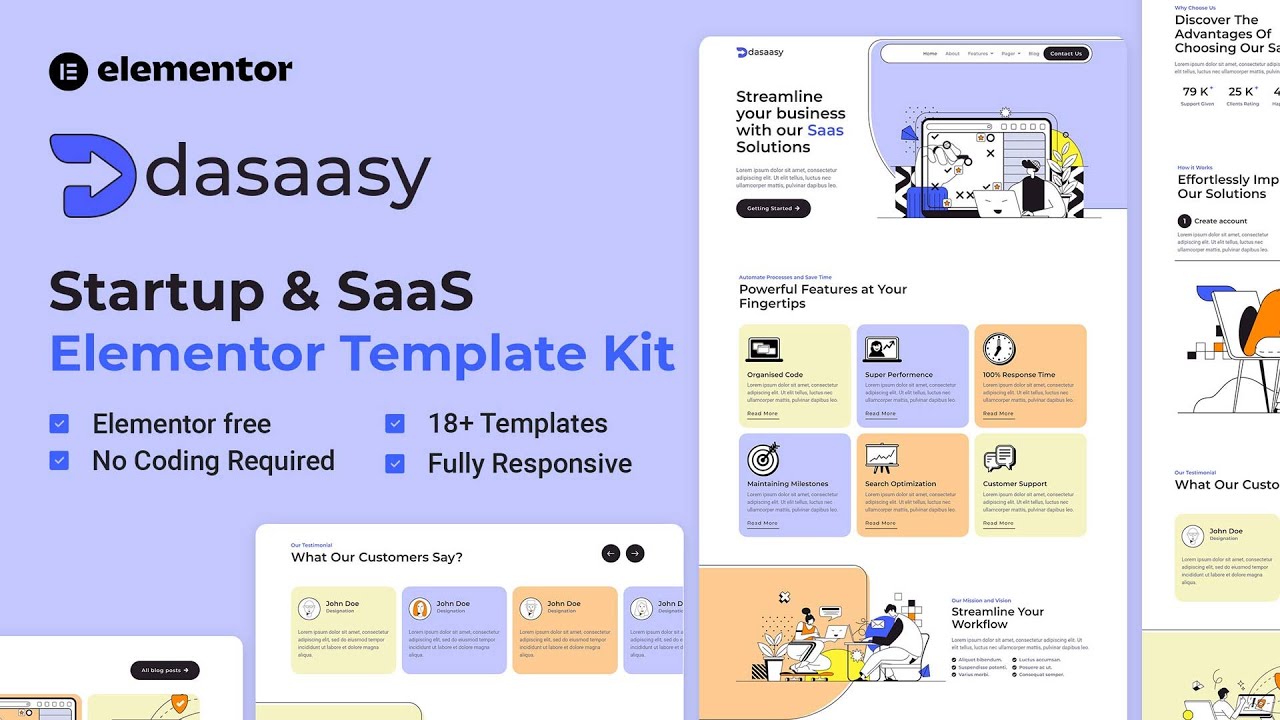 How to Create a SaaS & Startup Website Using Elementor FREE