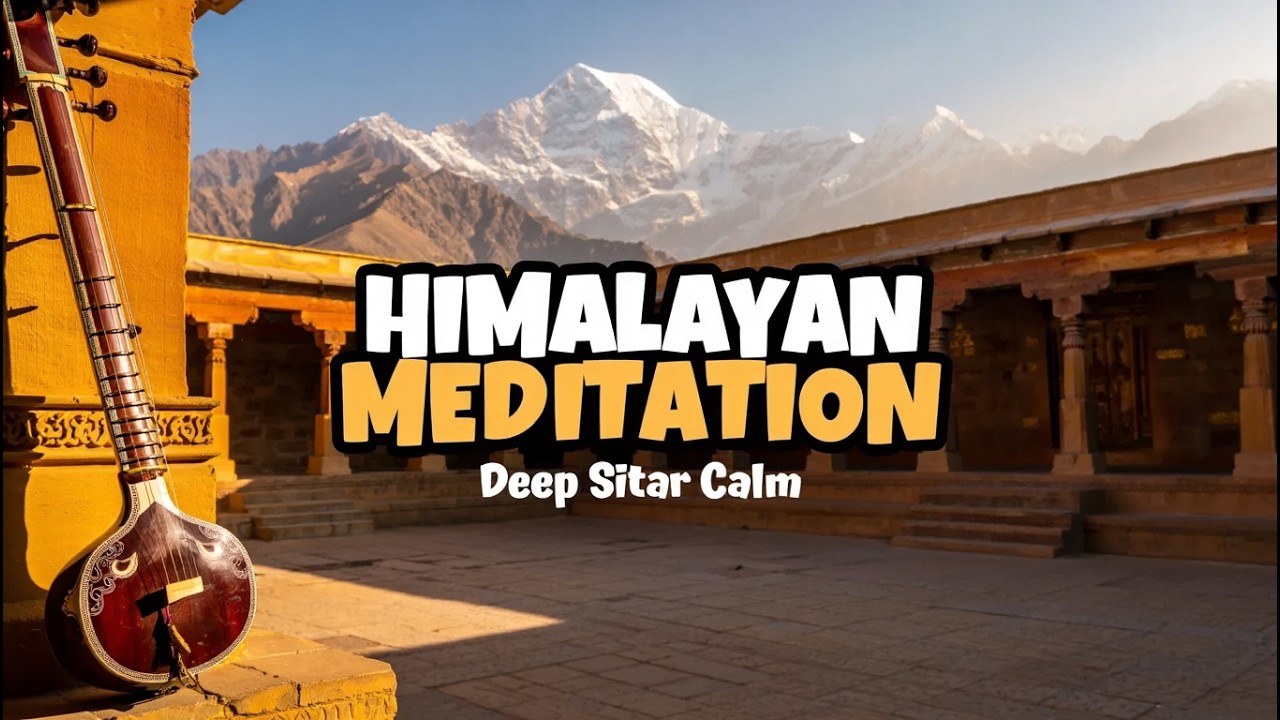 Himalayan Temple Morning – Deep Sitar Meditation | 1 Hour Mountain Calm